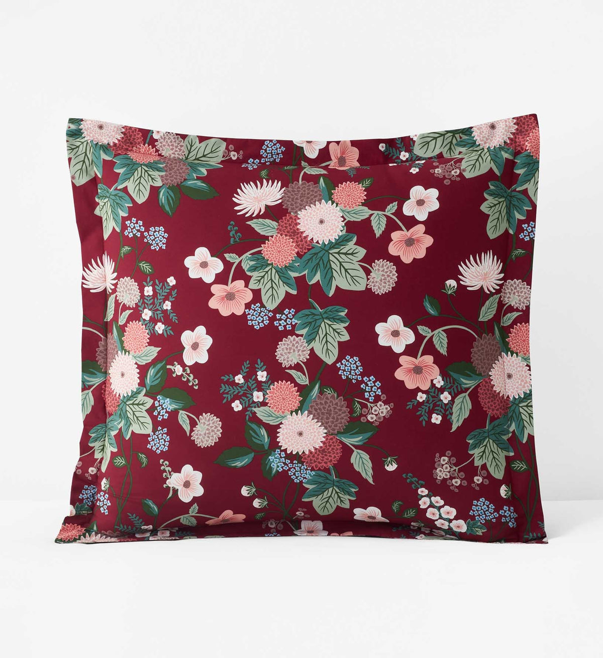 Percale Sham - Dahlia Merlot