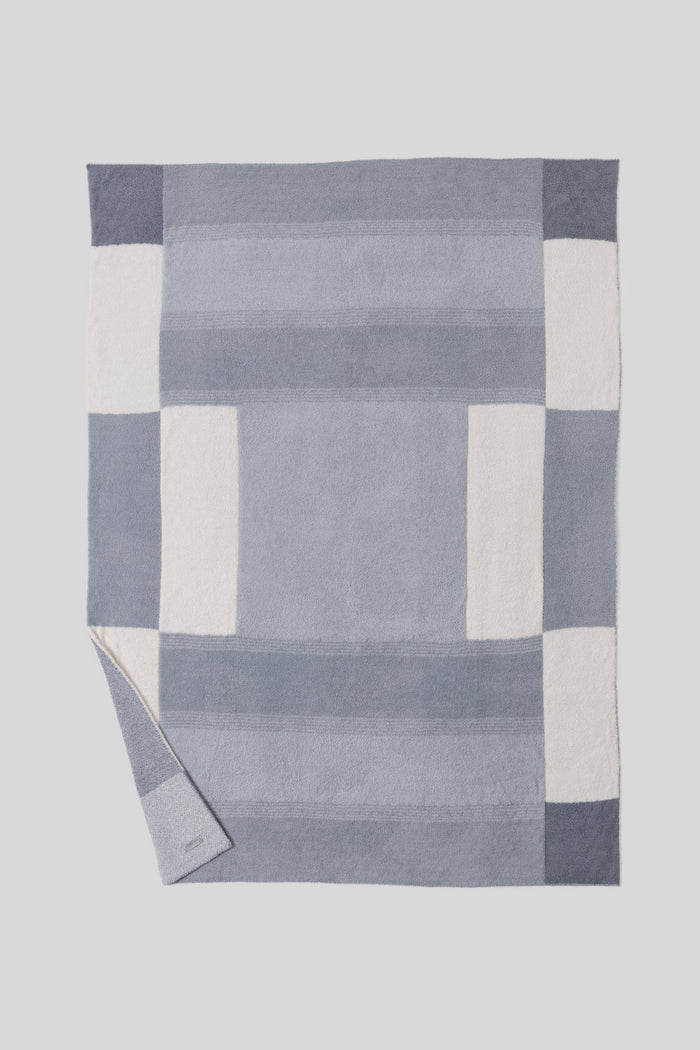 Barefoot Dreams: CozyChic® Costa Block Throw - Moonwater - B Social Boutique