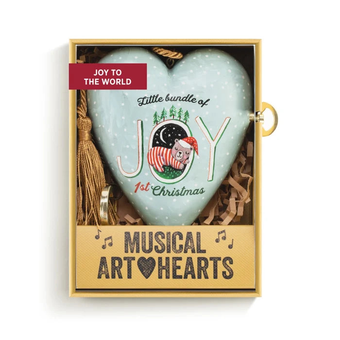 Child's 1st Christmas Musical Art Heart