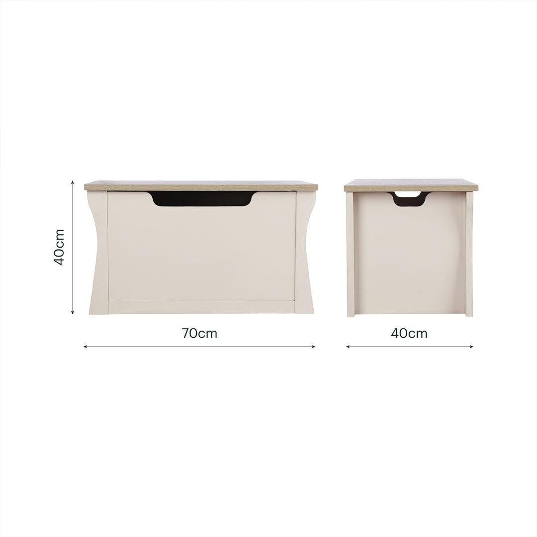CuddleCo Clara Storage Box - Cashmere/Ash