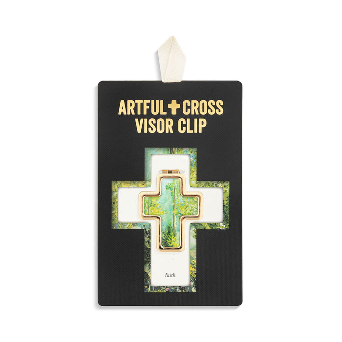 Faith Cross Visor Clip