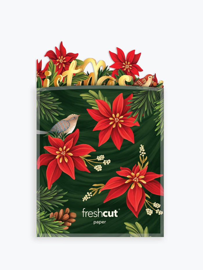 FreshCut Paper LLC - Christmas Wishes: Accordion Card (10 Accordion Cards)