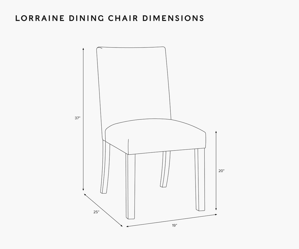 Lorraine Dining Chair - Ditsy Dahlia Burgundy