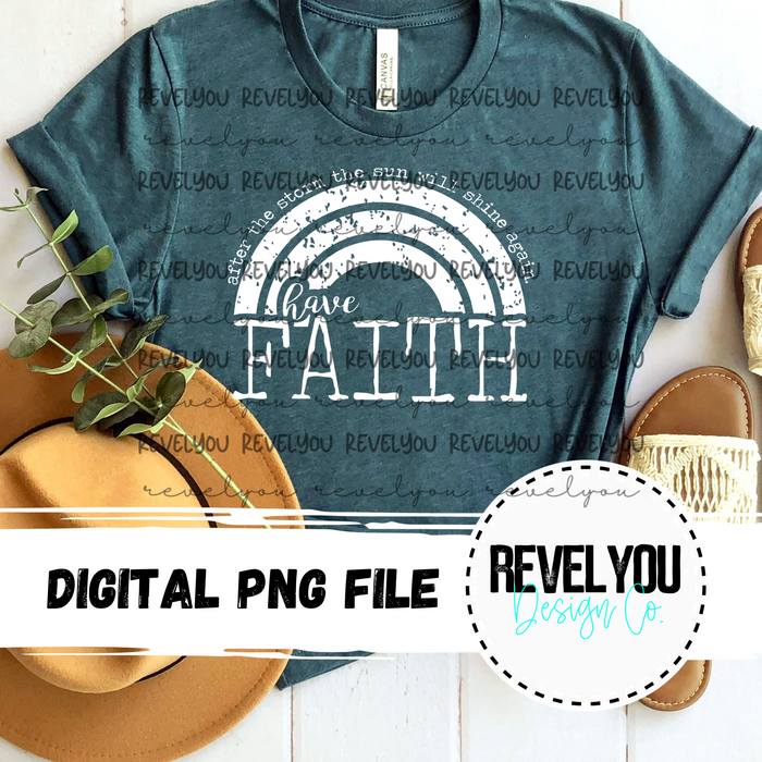 Have Faith Rainbow - PNG