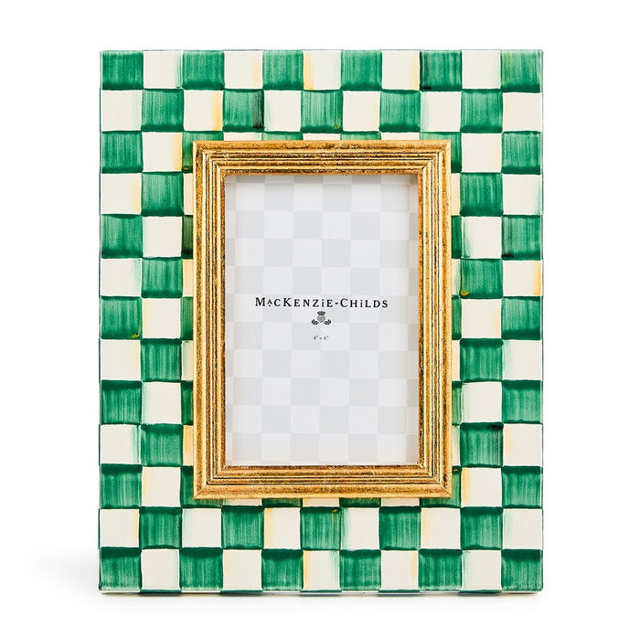 MacKenzie Childs: Emerald Check 4" x 6" Frame