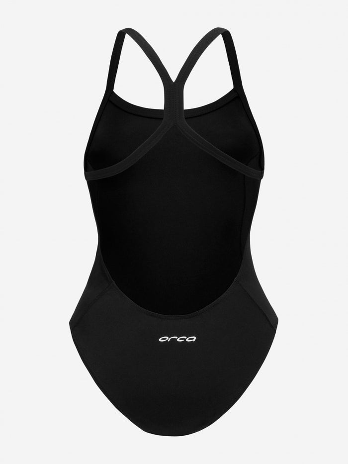 Orca Core One Piece Thin Strap Women Swimsuit - Black