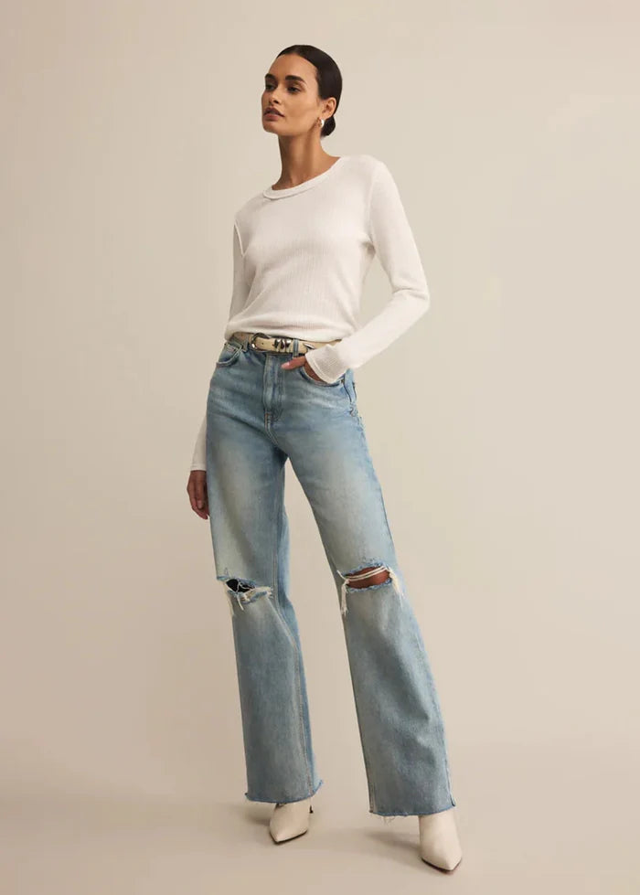 Z Supply: Arlet Mini Thermal Top - White - B Social Boutique