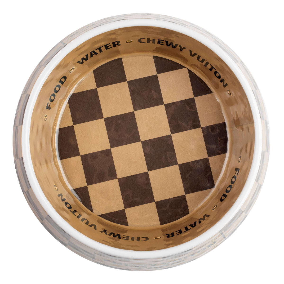 Haute Diggity Dog - Checker Chewy Vuiton Bowl - 3 Sizes!! Dog Bowls