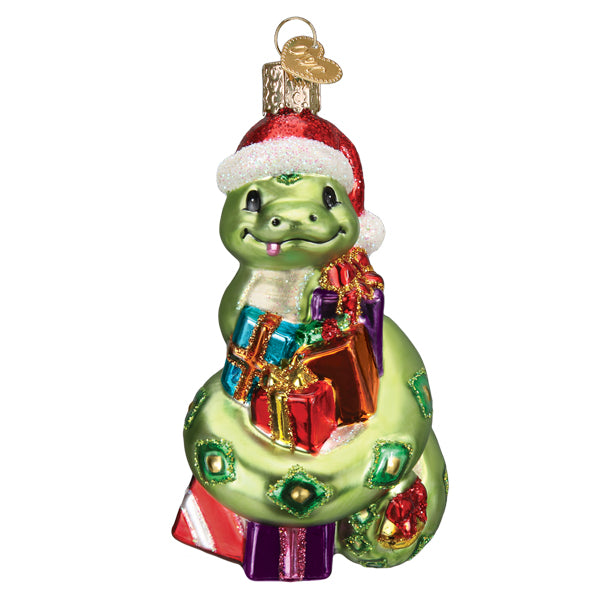 Santa Snake Ornament