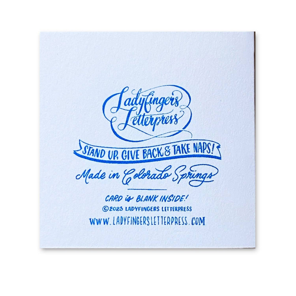 Candy Cane Risograph Tiny Card