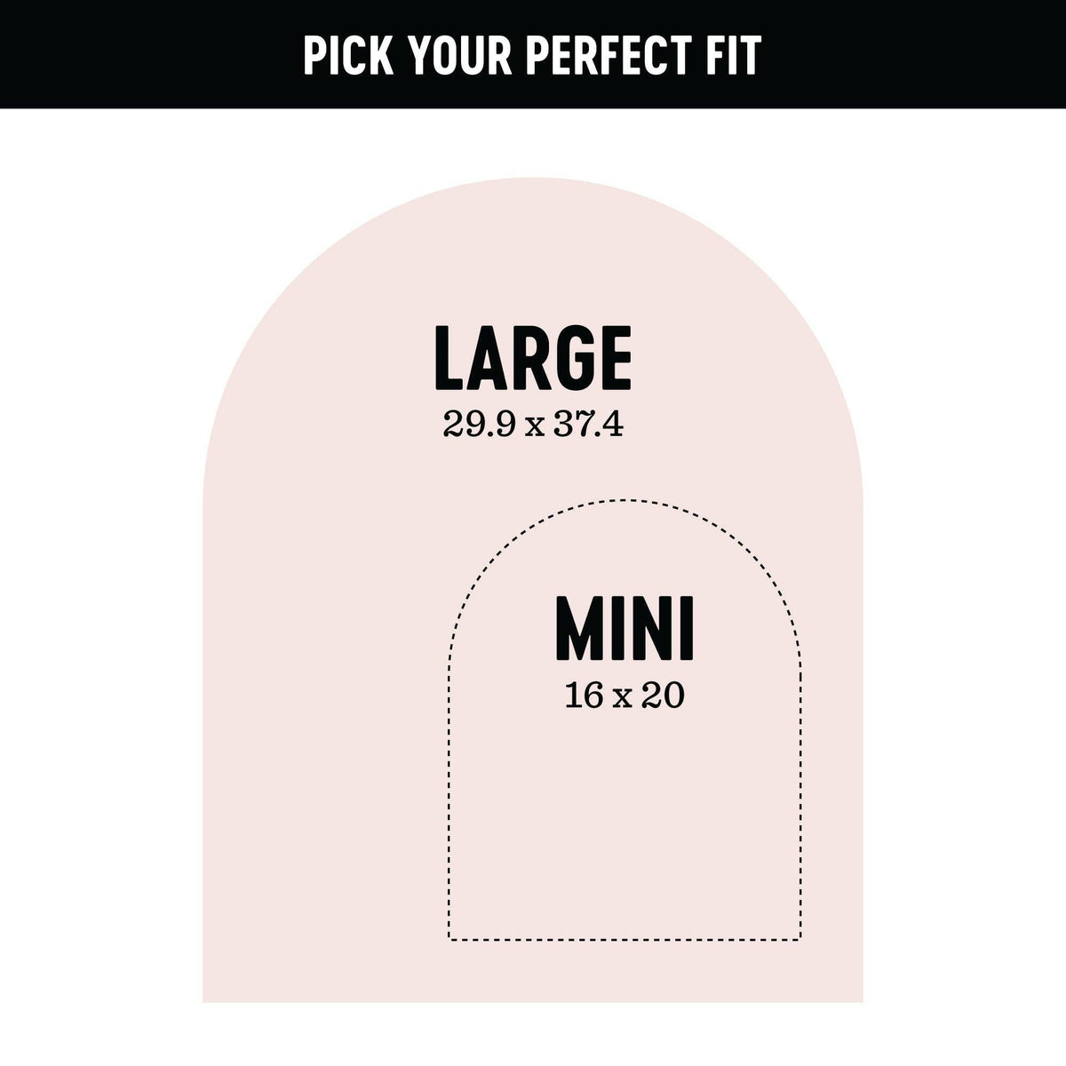 Blush Mini Arch Magnetic Wall Decal