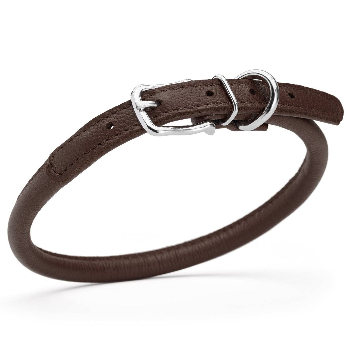 Dogline - Soft Leather Round Collar