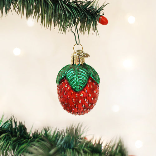 Sparkling Strawberry Ornament