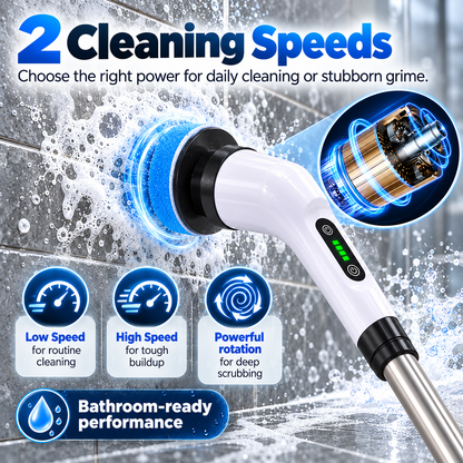 Cordless Electric Spin Scrubber Cleaning Set