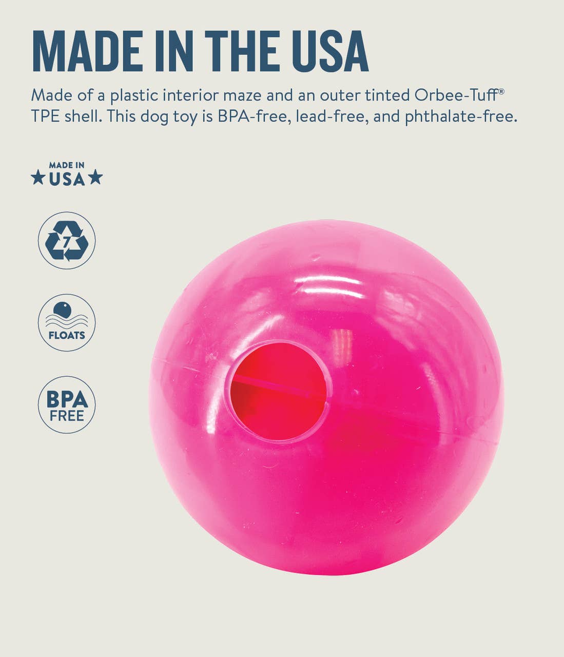 Planet Dog Orbee-Tuff Mazee Interactive Puzzle Dog Toy Pink