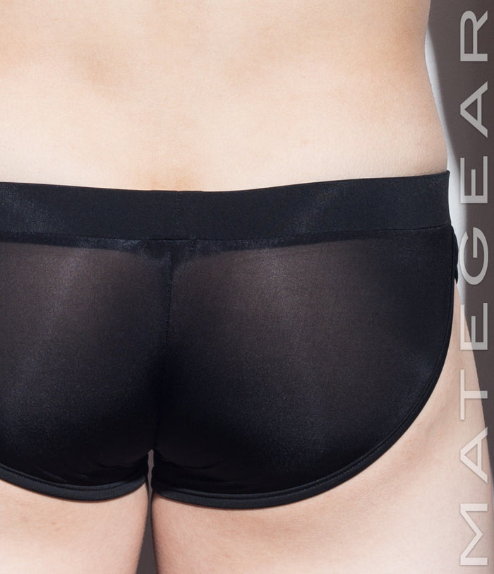 Sexy Men's Loungewear Signature Mini Shorts - Ki Nam (Ultra Thin Nylon Series) - MATEGEAR - Sexy Men's Swimwear, Underwear, Sportswear and Loungewear