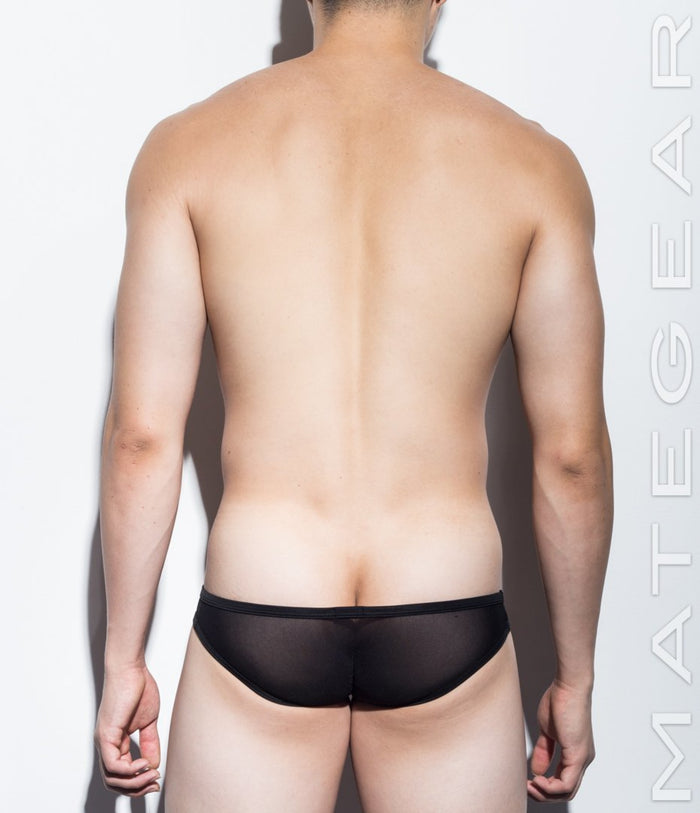 Sexy Men's Underwear Mini Squarecut Trunks - Ran Kwang (Flat Front / Reduced Sides) (Soft Thin Mesh Signature Series) - MATEGEAR - Sexy Men's Swimwear, Underwear, Sportswear and Loungewear