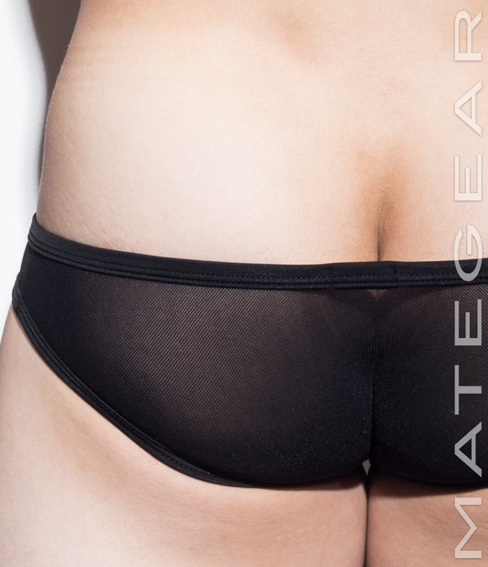 Sexy Men's Underwear Mini Squarecut Trunks - Ran Kwang (Flat Front / Reduced Sides) (Soft Thin Mesh Signature Series) - MATEGEAR - Sexy Men's Swimwear, Underwear, Sportswear and Loungewear