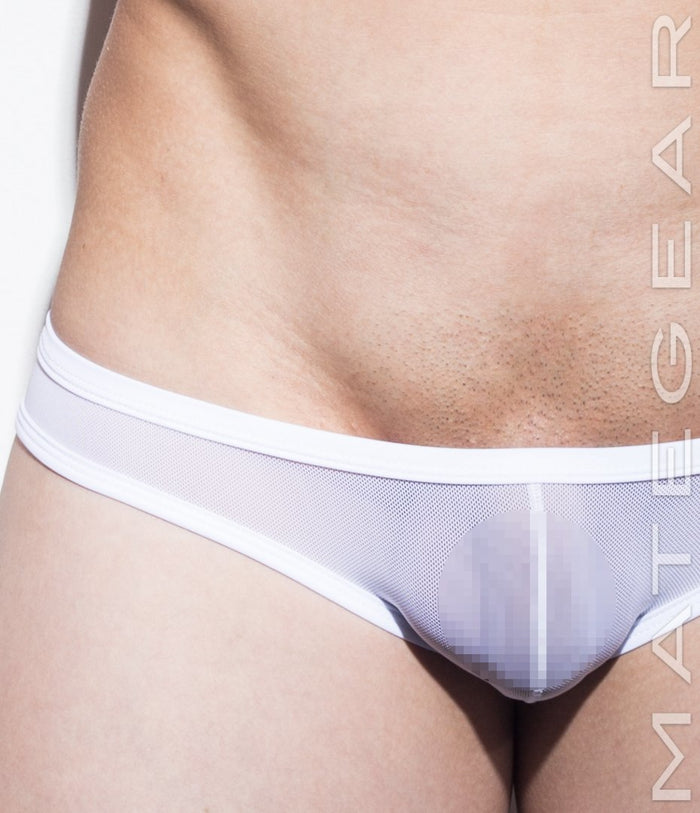 Sexy Men's Underwear Mini Squarecut Trunks - Ran Kwang (Flat Front / Reduced Sides) (Soft Thin Mesh Signature Series) - MATEGEAR - Sexy Men's Swimwear, Underwear, Sportswear and Loungewear