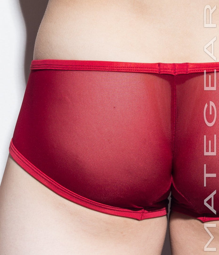 Sexy Men's Underwear Signature Ultra Squarecut Trunks - Ji Su (Mesh Series) - MATEGEAR - Sexy Men's Swimwear, Underwear, Sportswear and Loungewear