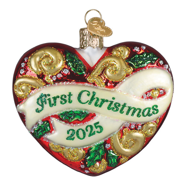 2025 First Christmas Heart Ornament