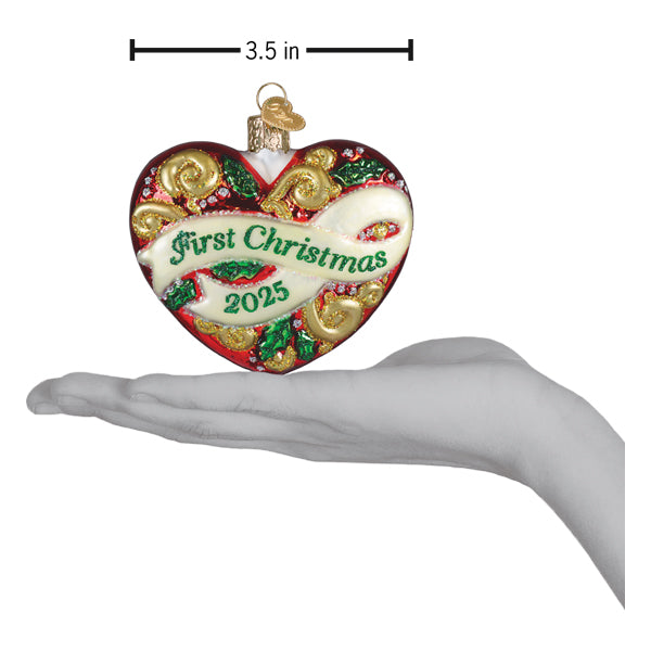 2025 First Christmas Heart Ornament