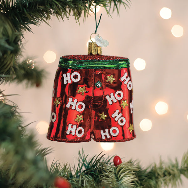 Holiday Boxer Shorts Ornament