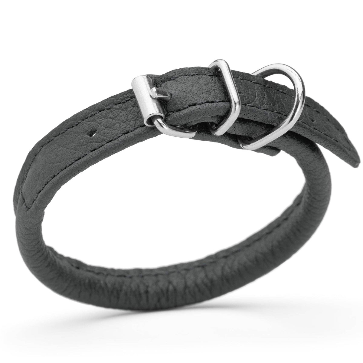 Dogline - Soft Leather Round Collar
