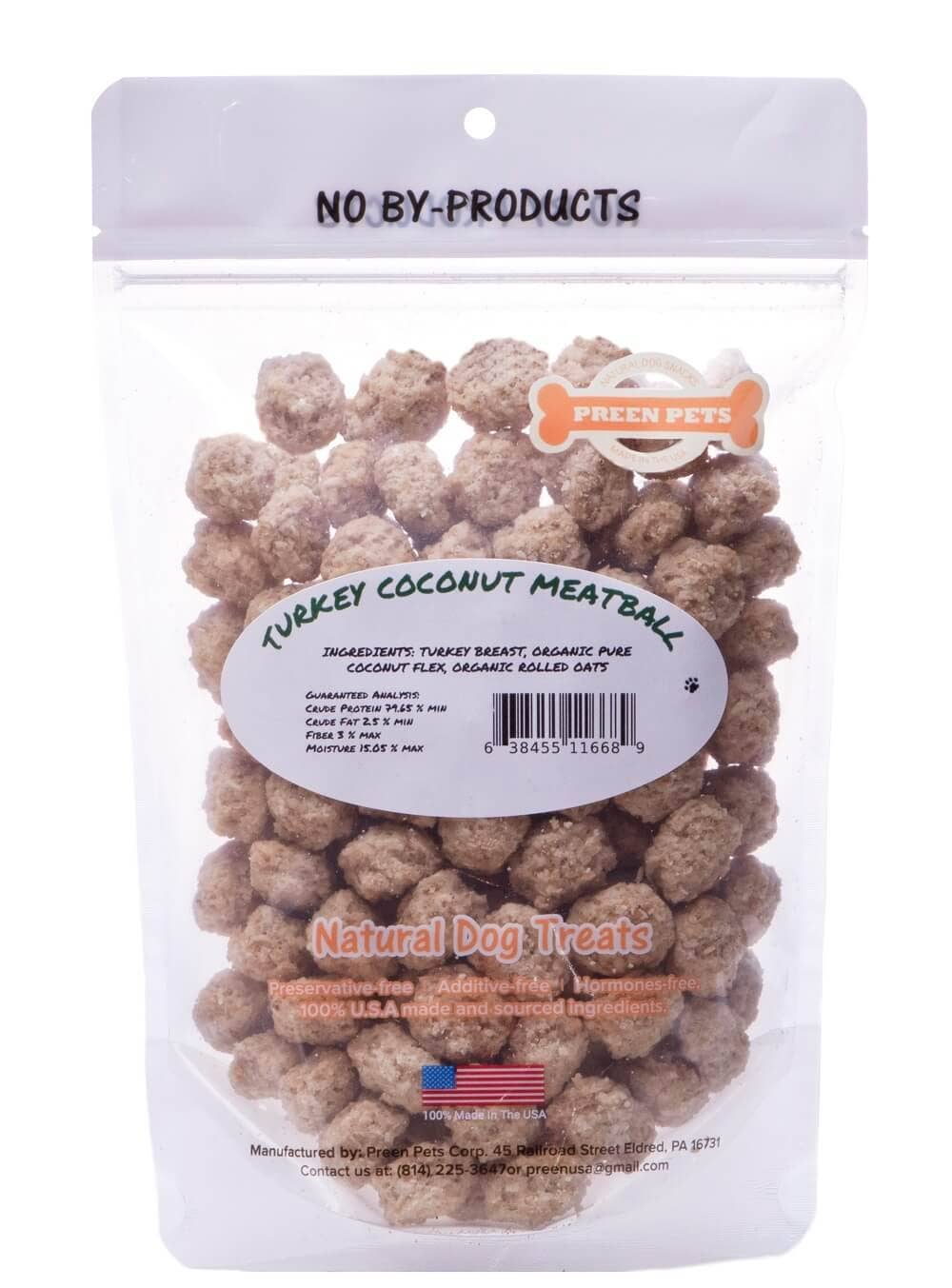 Preen Pets - Turkey Coconut Meatballs