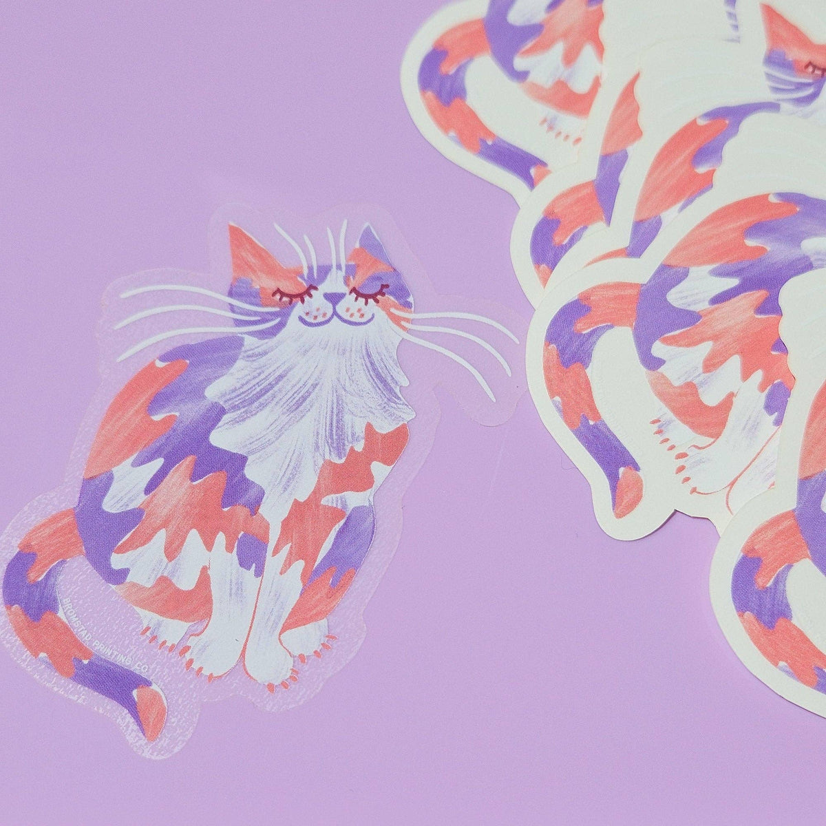 Calico Cat - Clear Sticker