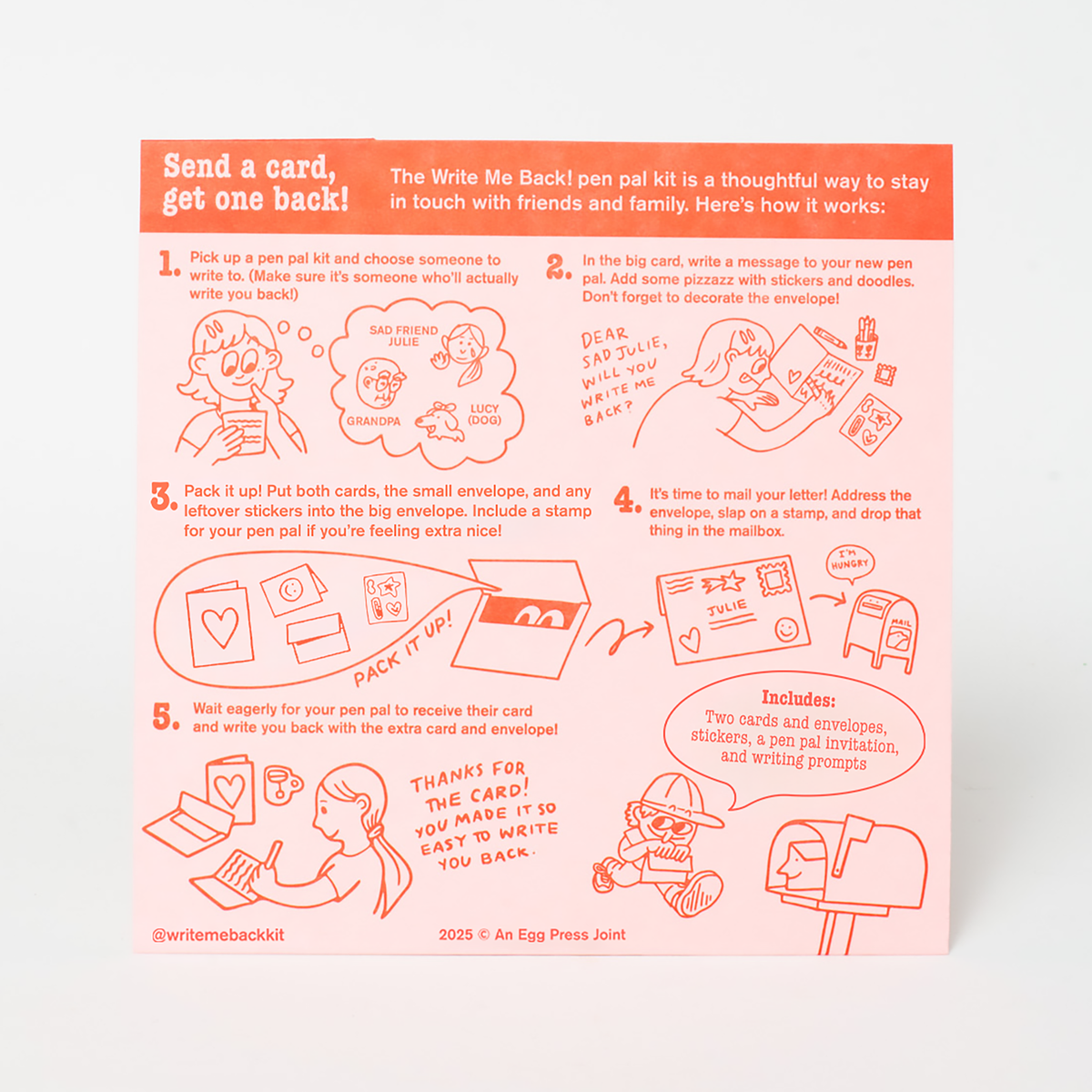 Cats Meow Letter Writing Write Me Back Pen Pal Kit -Suzy Ultman