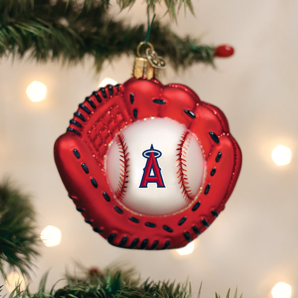 Angels Baseball Mitt Ornament