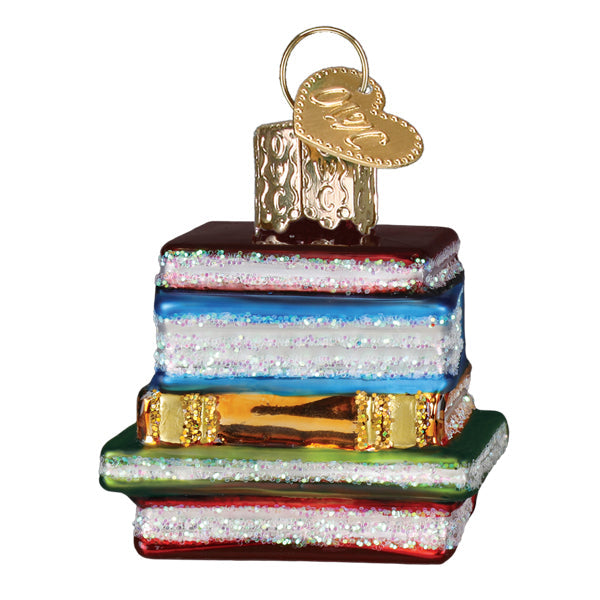 Mini Stack Of Books Ornament