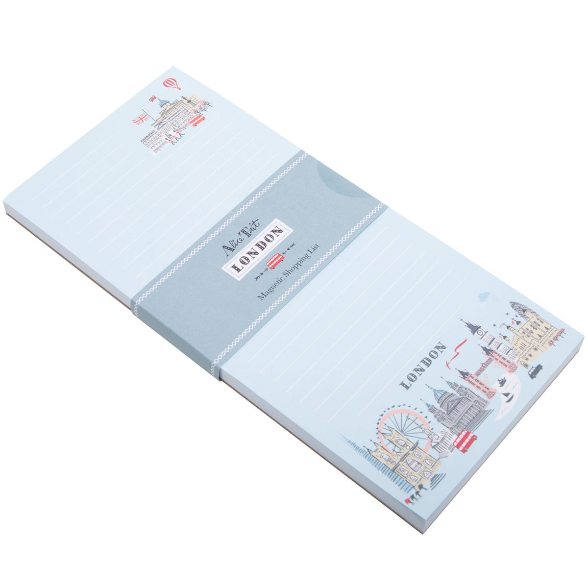 Alice Tait London Magnetic Shopping List Notepad