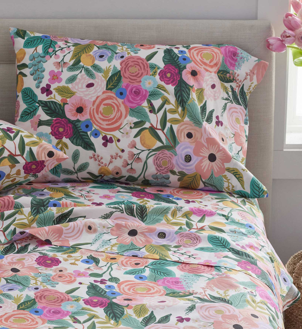 Percale Pillowcases - Garden Party
