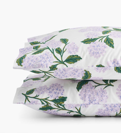 Percale Pillowcases - Hyderangea Lilac