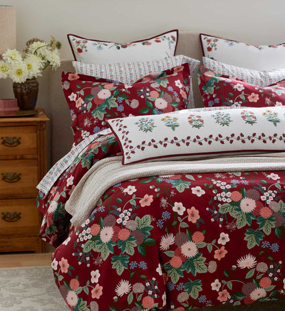 Percale Sham - Dahlia Merlot