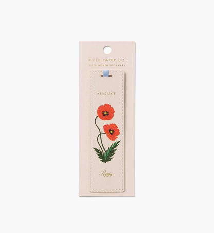 Birth Month Bookmark - August