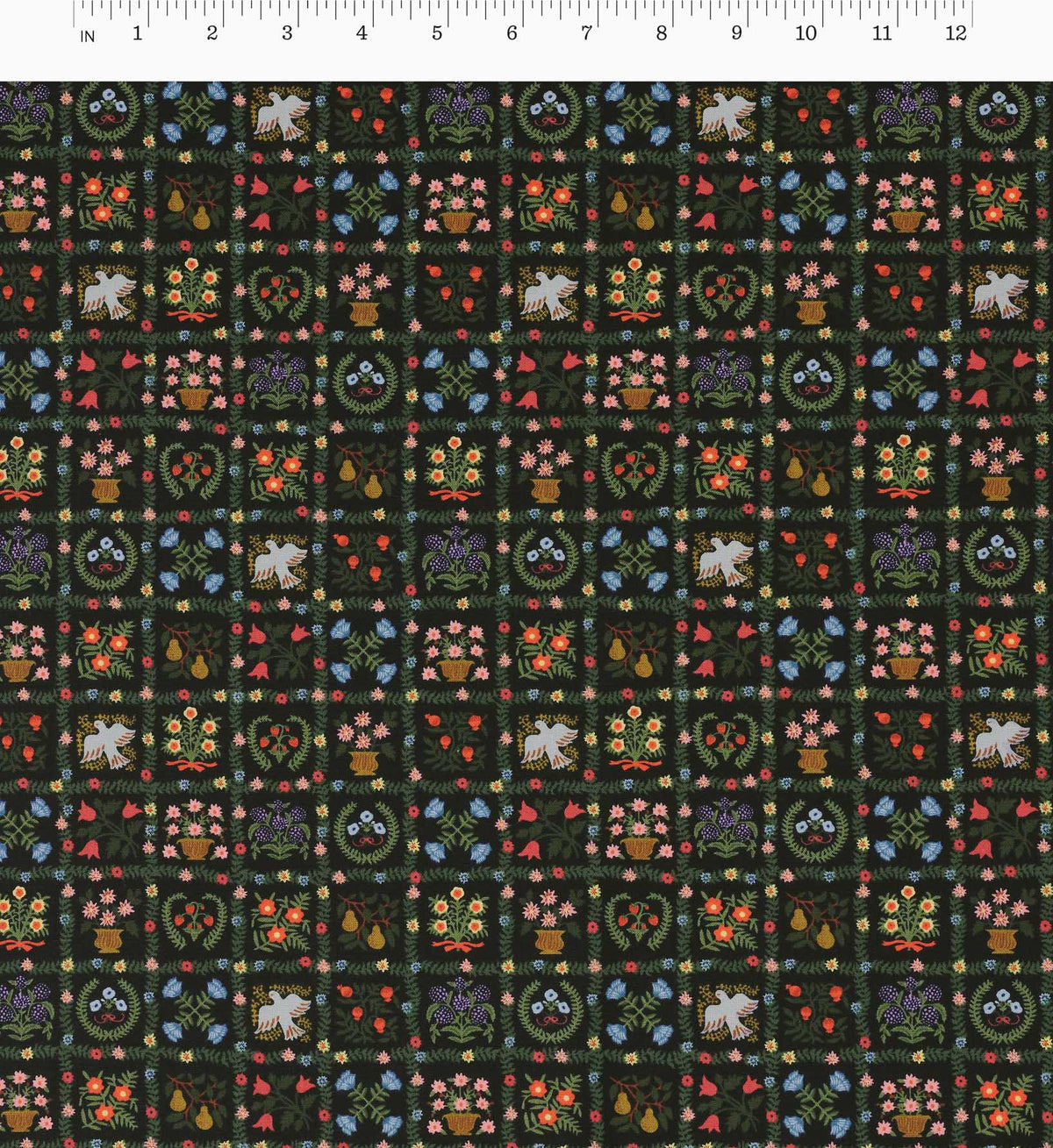 Helena Cotton Fabric - Black
