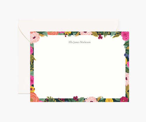 Floral Personalized Stationery  - Juliet Rose
