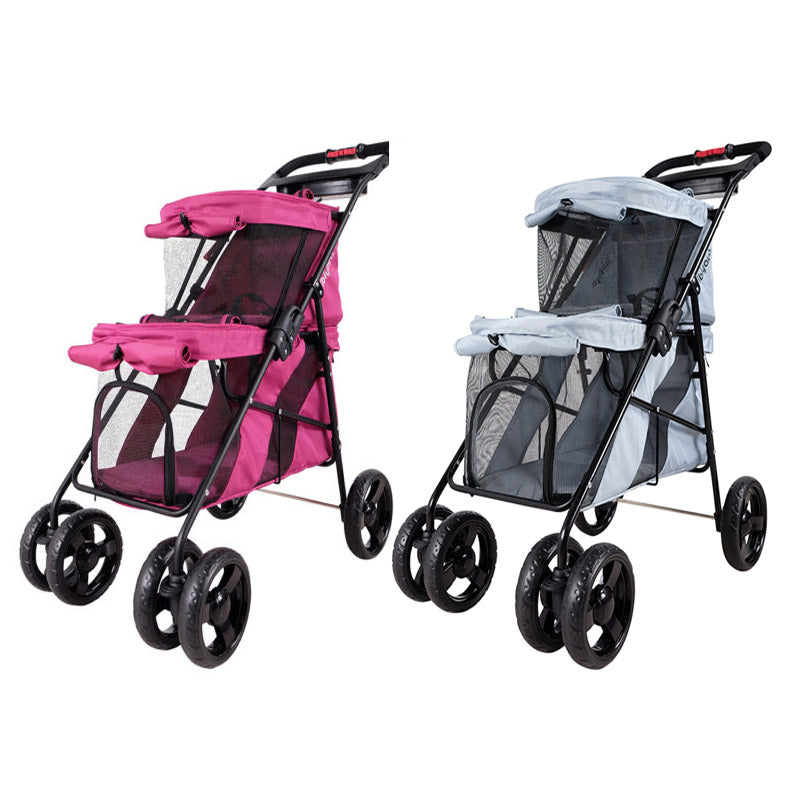 Double Decker Pet Bus Strollers