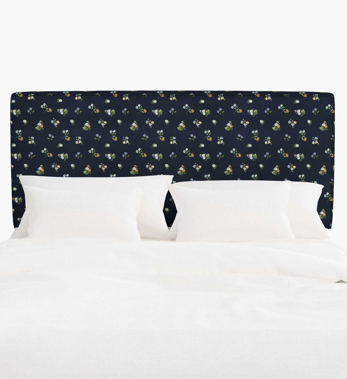 Elly Headboard - Ditsy Dahlia Navy