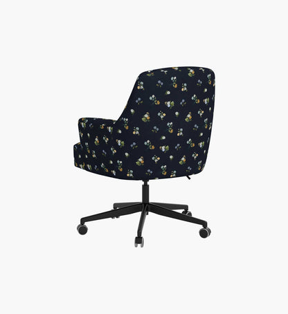 Cambridge Desk Chair - Ditsy Dahlia Navy