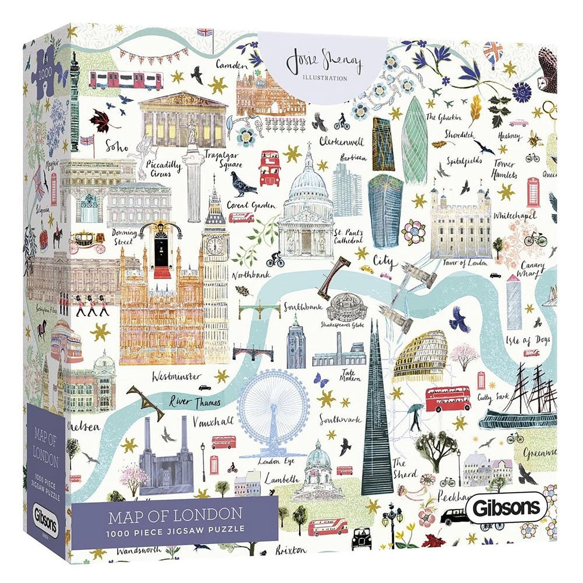 Gibsons Josie Shenoy Map of London 1000pc Puzzle