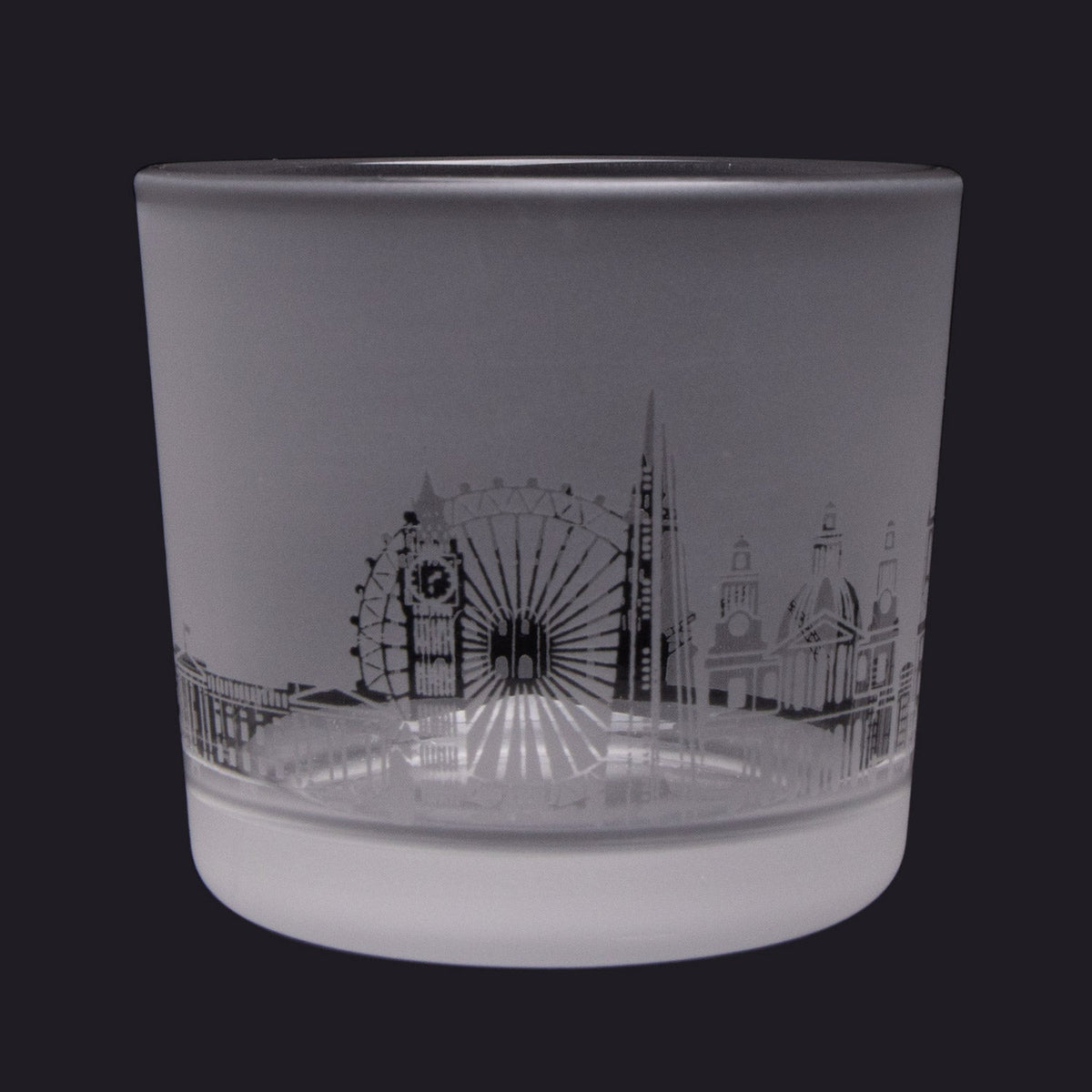 London Skyline Milford Glass Tealight Holder Small