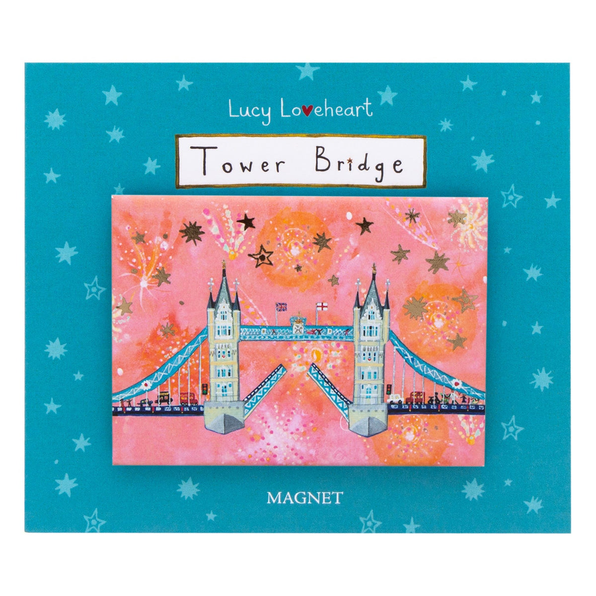 Lucy Loveheart Firework Foiled Magnet