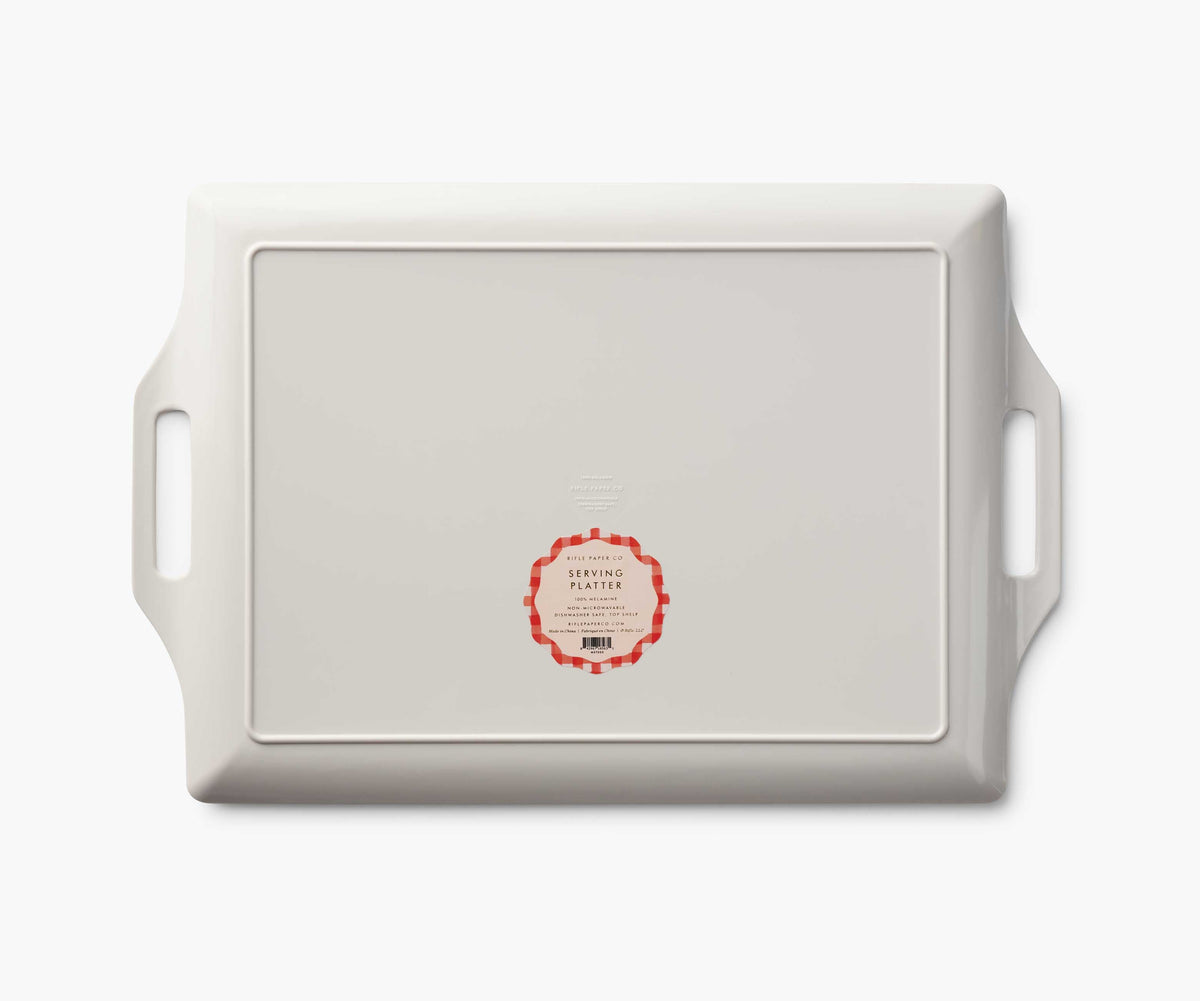 Melamine Serving Platter with Handles - Americana