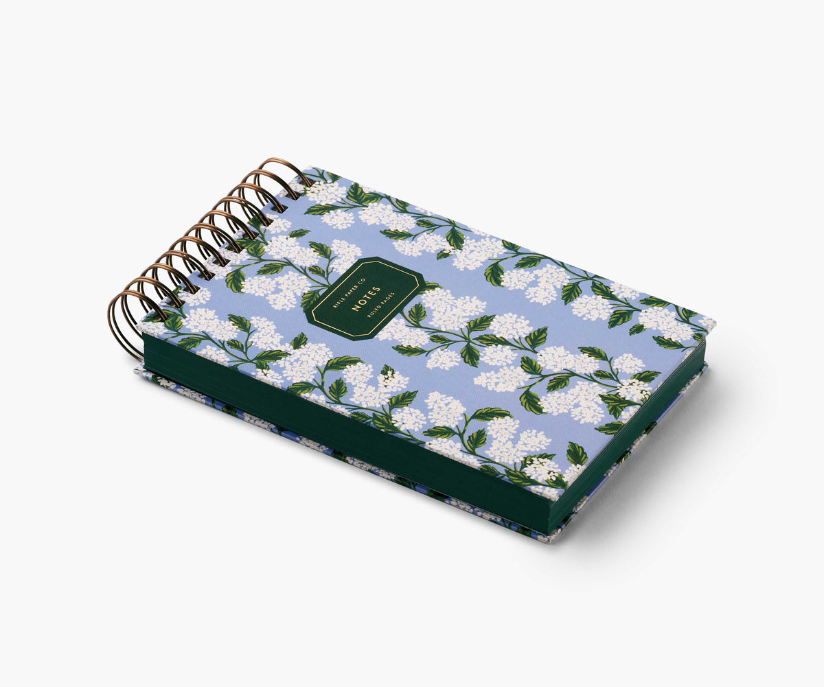 Desktop Spiral Notepad - Hydrangea