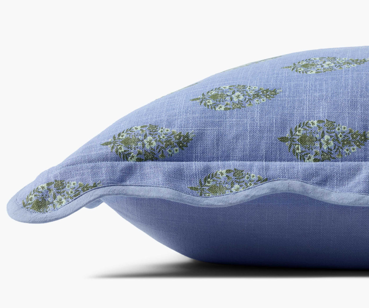 Paisley Pillow - Blue