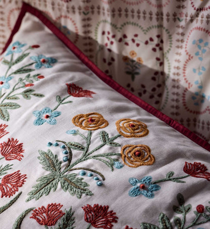 Embroidered Pillow Cover - Lottie